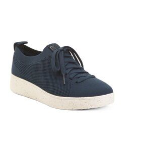 FITFLOP Midnight Navy Rally Multi Knit Trainers